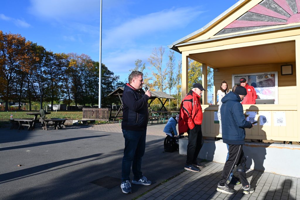 Eröffnung des Turniers am Vereinsheim